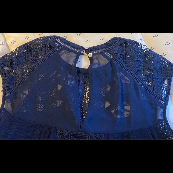 Daniel Rainn Navy Blouse - Picture 3 of 3